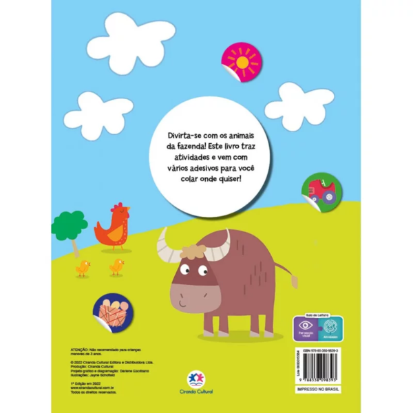 Livro Adesivos Animais da fazenda - Image 2