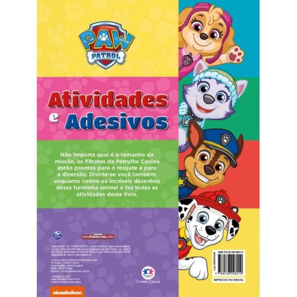Livro Adesivos Patrulha Canina - Adesivos e atividades - Image 2