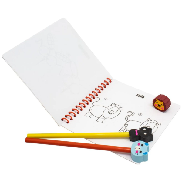 Um livro-kit divertido! Desenhe seus amigos Animais - Image 6