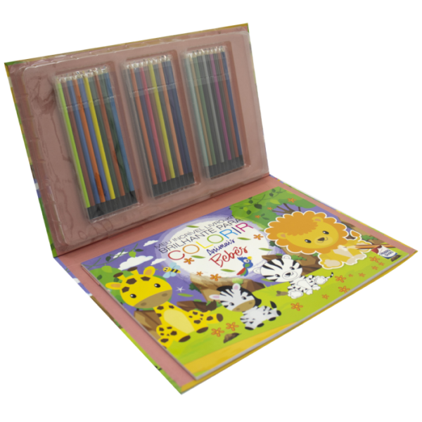 Meu Incrível LIVRO-KIT Brilhante para Colorir: Animais Bebês - Image 2