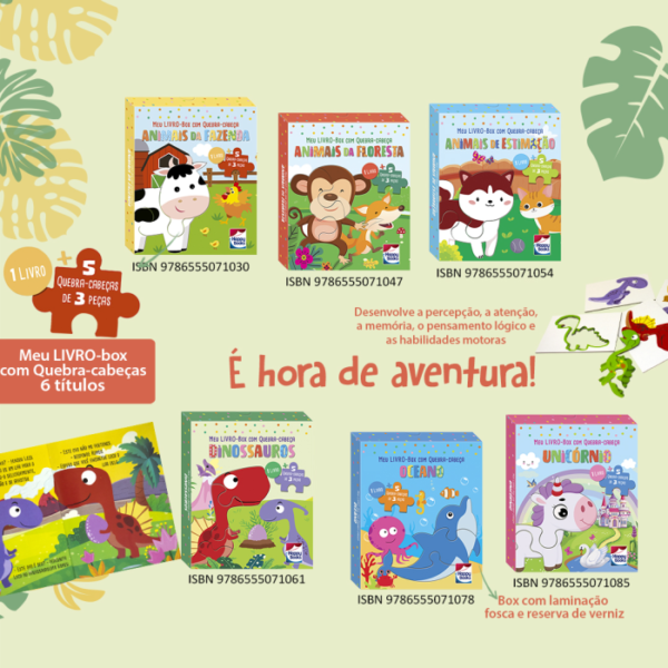 Meu LIVRO-Box com Quebra-cabeça: Animais da Floresta - Image 5