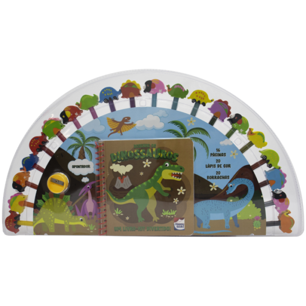Um livro-kit divertido! Desenhe os Dinossauros