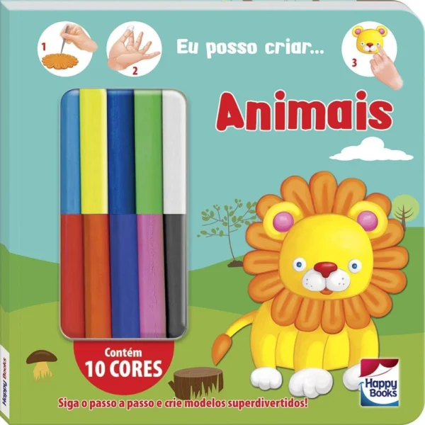 Criando com massinha - animais com 10 massinhas