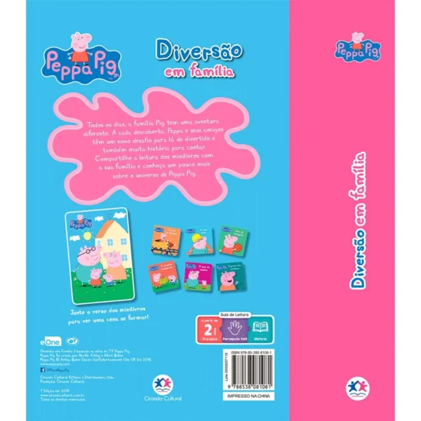 Box de Mini Livros – Peppa Pig Diversão em Família com 6 und. - Image 2