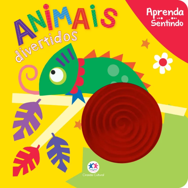 Livro Toque e sinta Animais divertidos