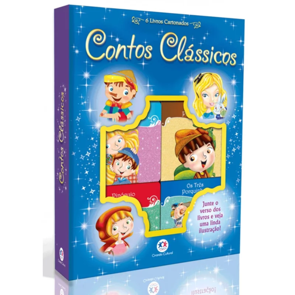 Livro Box com 6 Minilivros Contos clássicos
