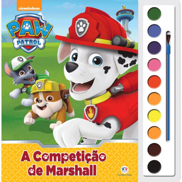 Livro Aquarela Patrulha Canina - A competição de Marshall
