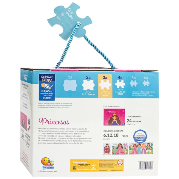 Todolivro Play Quebra-cabeça progressivo 3anos - Princesas - Image 2