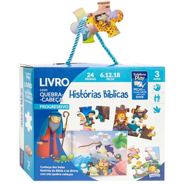 Todolivro Play Quebra-Cabeça progressivo 3anos Histórias Bíblicas - Image 2