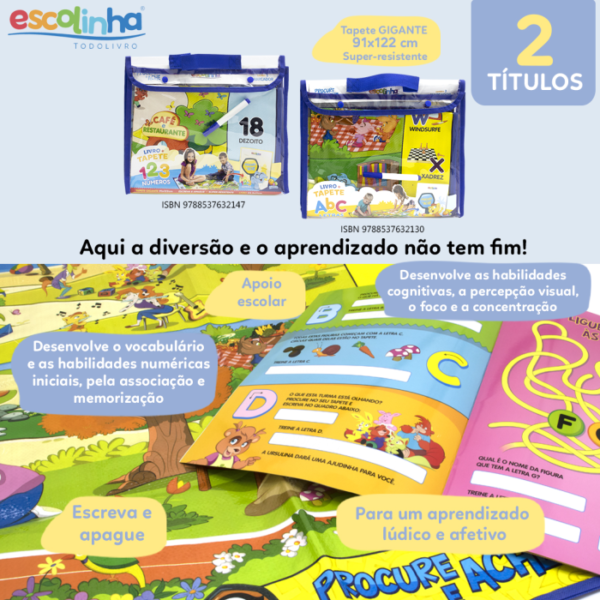 Livro+Tapete Escolinha: Letras (Escolinha Todolivro) - Image 4