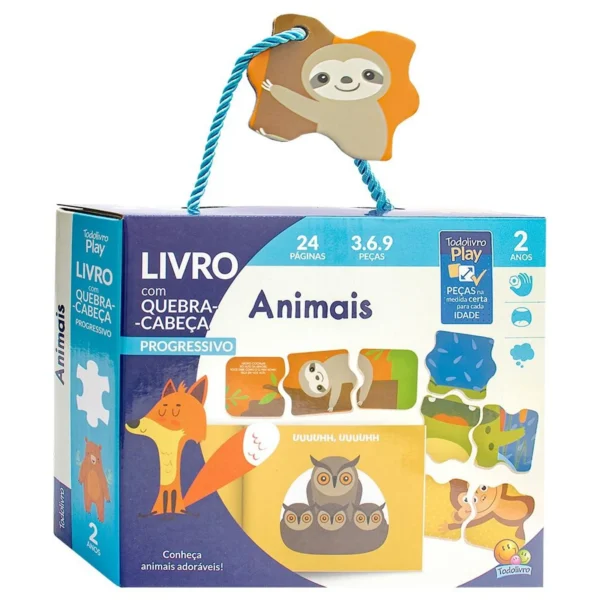 Todolivro Play Quebra-Cabeça progressivo 2anos - Animais