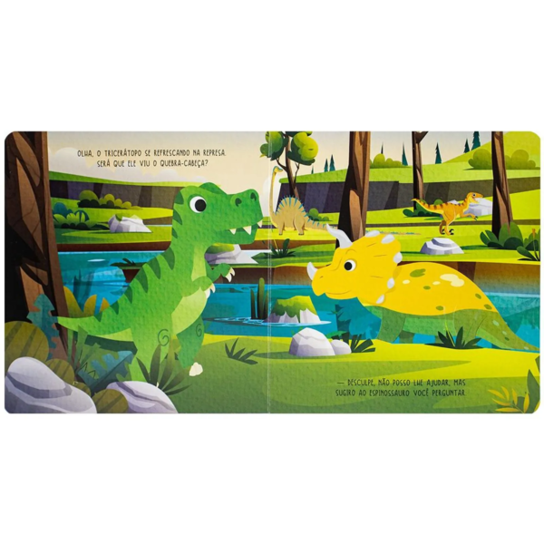Livro Quebra-cabeça de madeira: Dinossauros - Image 4