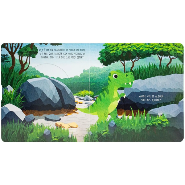 Livro Quebra-cabeça de madeira: Dinossauros - Image 5